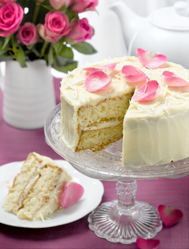 White chocolate gateau