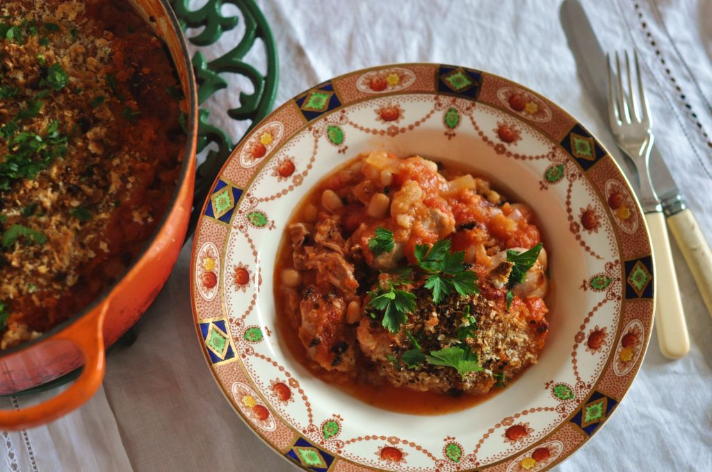 Easy Duck and Sausage Cassoulet; Lilly Higgins recipe; cassoulet