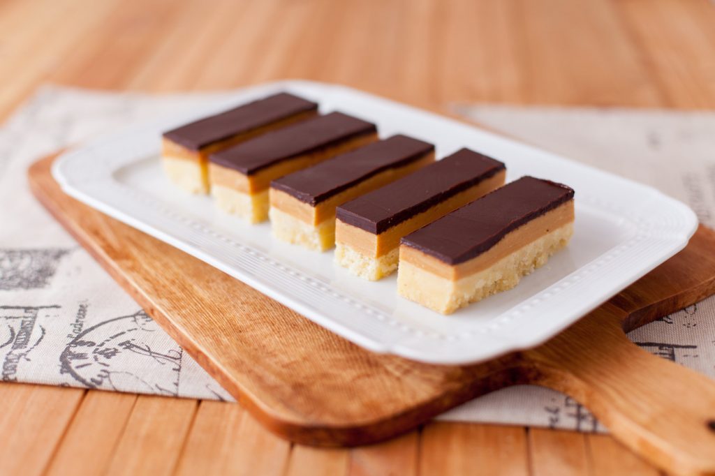 Gluten free millionaires shortbread