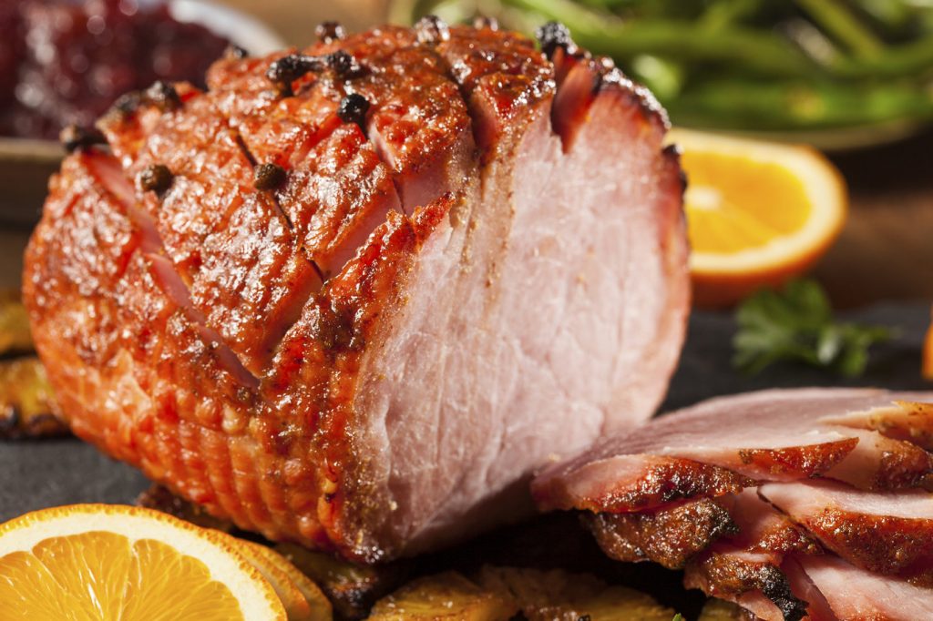 Traditional Sliced Honey Glazed Ham