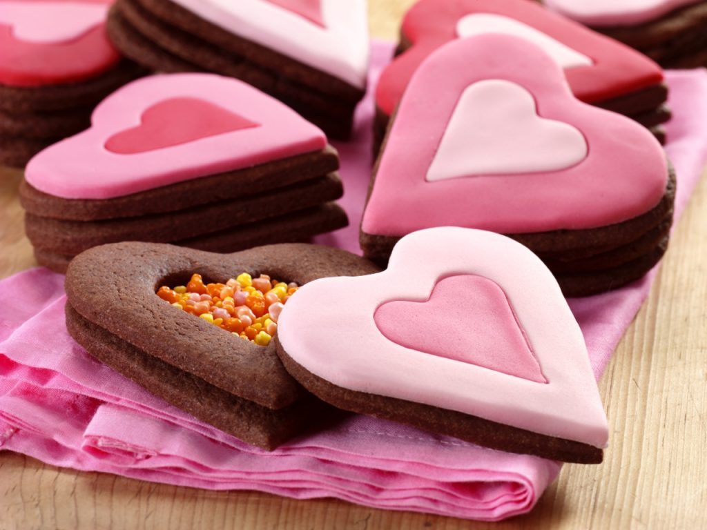 Secret-inside Heart cookies