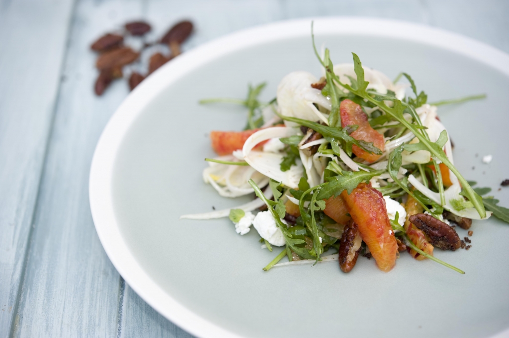 Blood Orange Goats Cheese & Fennel Salad