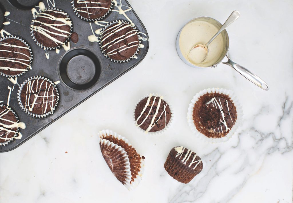 boozy cherry cupcakes