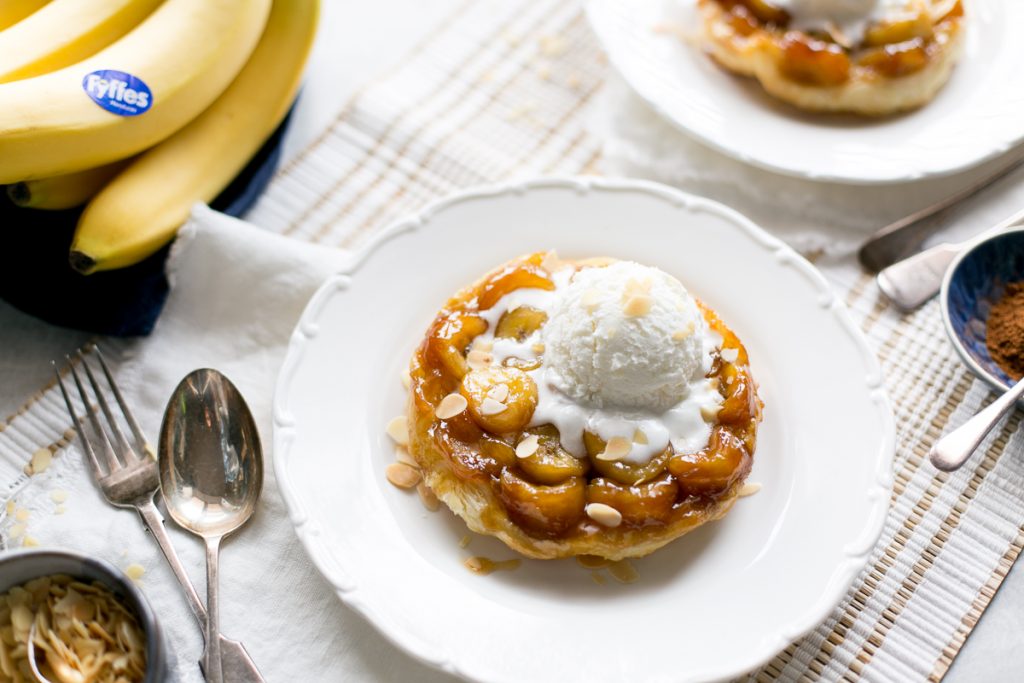 Fyffes Banana Tartes Tatin Recipe, Recipe video, I love cooking, www.ilovecooking.ie