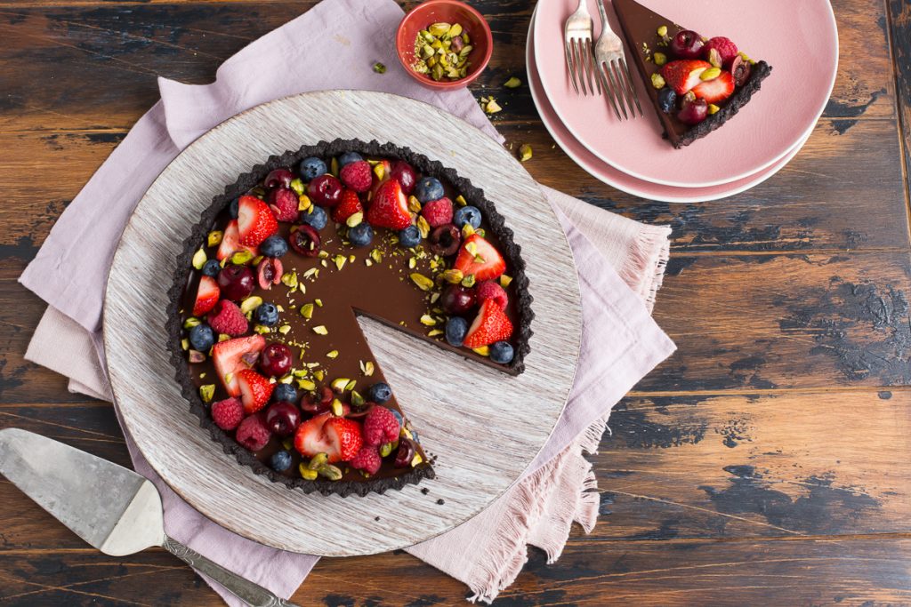 Chocolate Berry Tart, Chocolate recipe, easy dessert recipe, I Love Cooking ireland