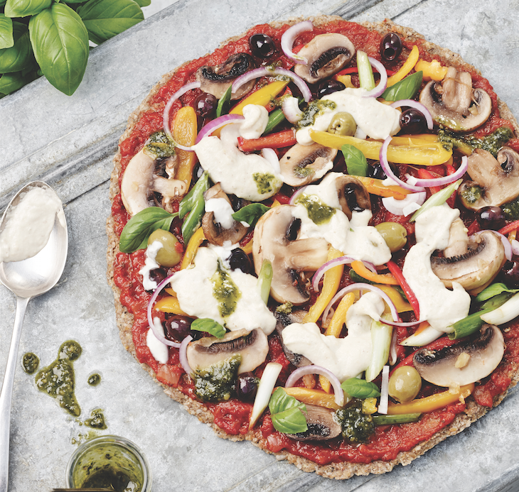 Raw pizza by Bernadette Bohan
