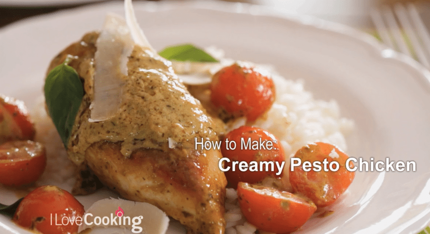 Creamy Pesto Chicken recipe