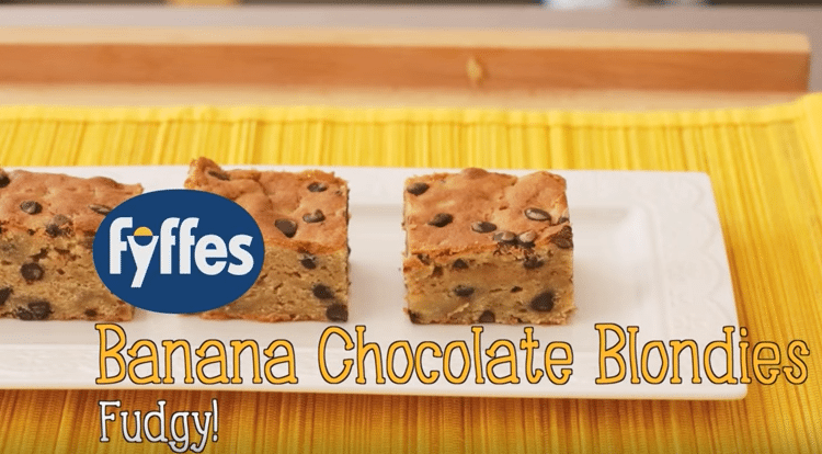 Fyffes Banana Chocolate Blondies