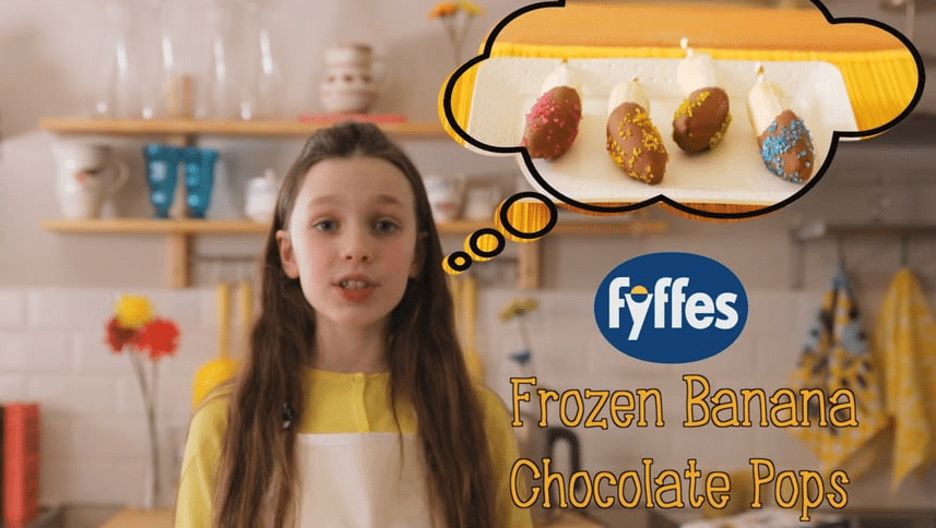 Fyffes Frozen Chocolate Banana Popsicles