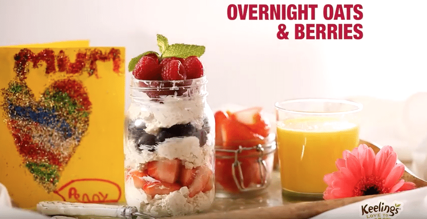 Mother's Day Keelings Overnight Oats Recipe I Love Cooking