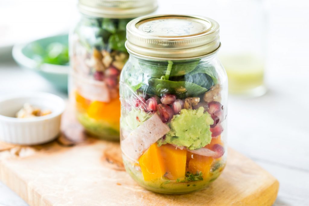 How to meal prep like a pro, ballyfree turkey rasher salad jar recipe, salad jar, I love cooking