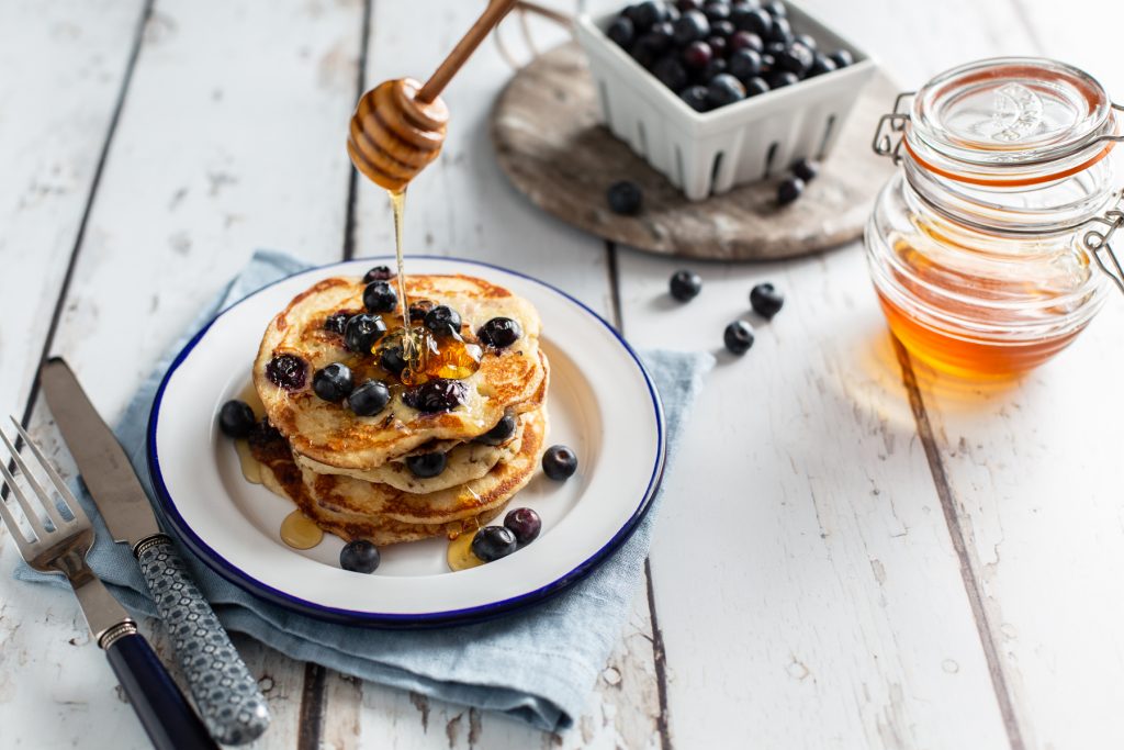 Blueberry Sourdough Pancakes, sourdough pancakes, sourdough recipes, I love cooking ireland recipes