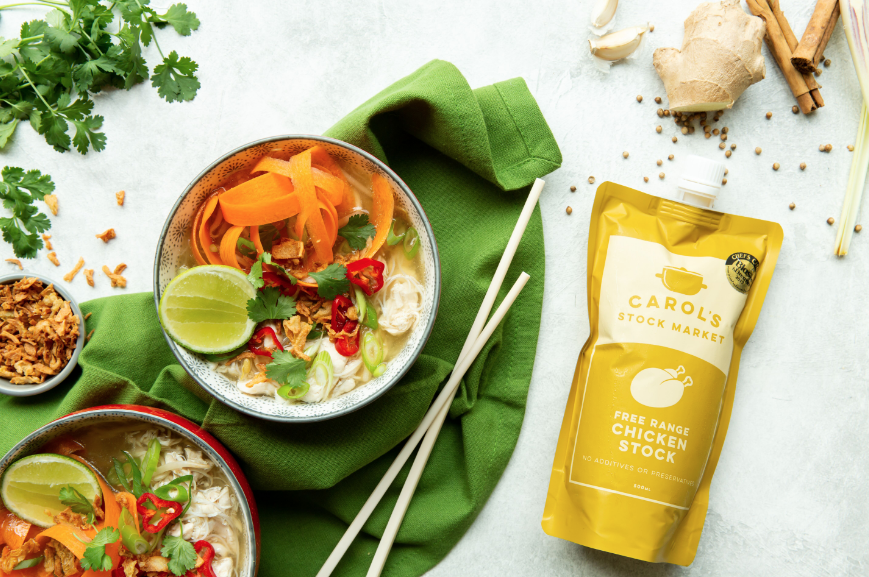 Fragrant Chicken Noodle Soup, Carols Stock Market, healthy recipes, I Love Cooking recipes