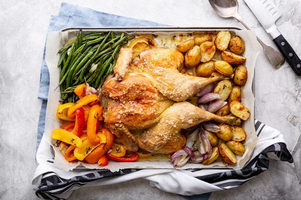 Chicken Roast with Summer Veg, I Love Cooking Ireland, Chicken recipes, easy chicken dinners