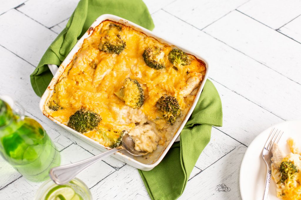 Cheesy Broccoli & Chicken Pasta Bake, Carbery Cracker, Cheese recipes, family recipes, simple family meals, quick and easy dinners