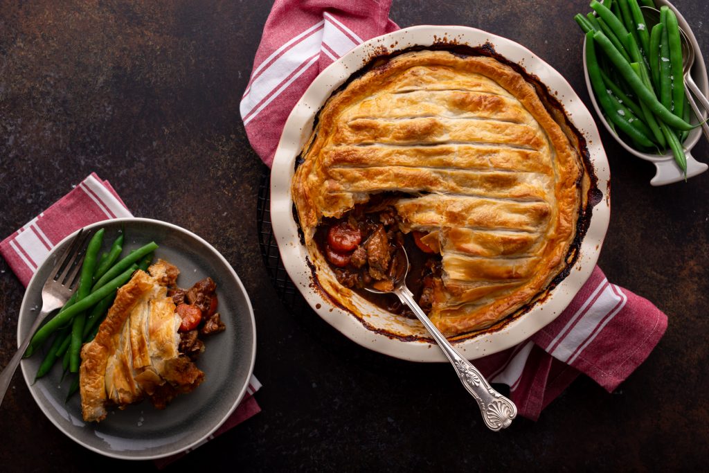 Beef & Mushroom Pie, beef pie, mushroom pie, pie recipe, comfort food, i love cooking ireland, family recipes