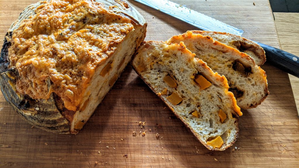 Spiced Pumpkin, Cheddar & Roasted Garlic Sourdough, Sourdough recipe, Patrick Ryan, I Love Cooking, bread recipes