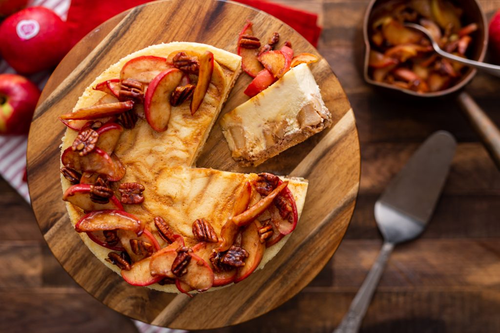 Pink Lady Toffee Apple Cheesecake