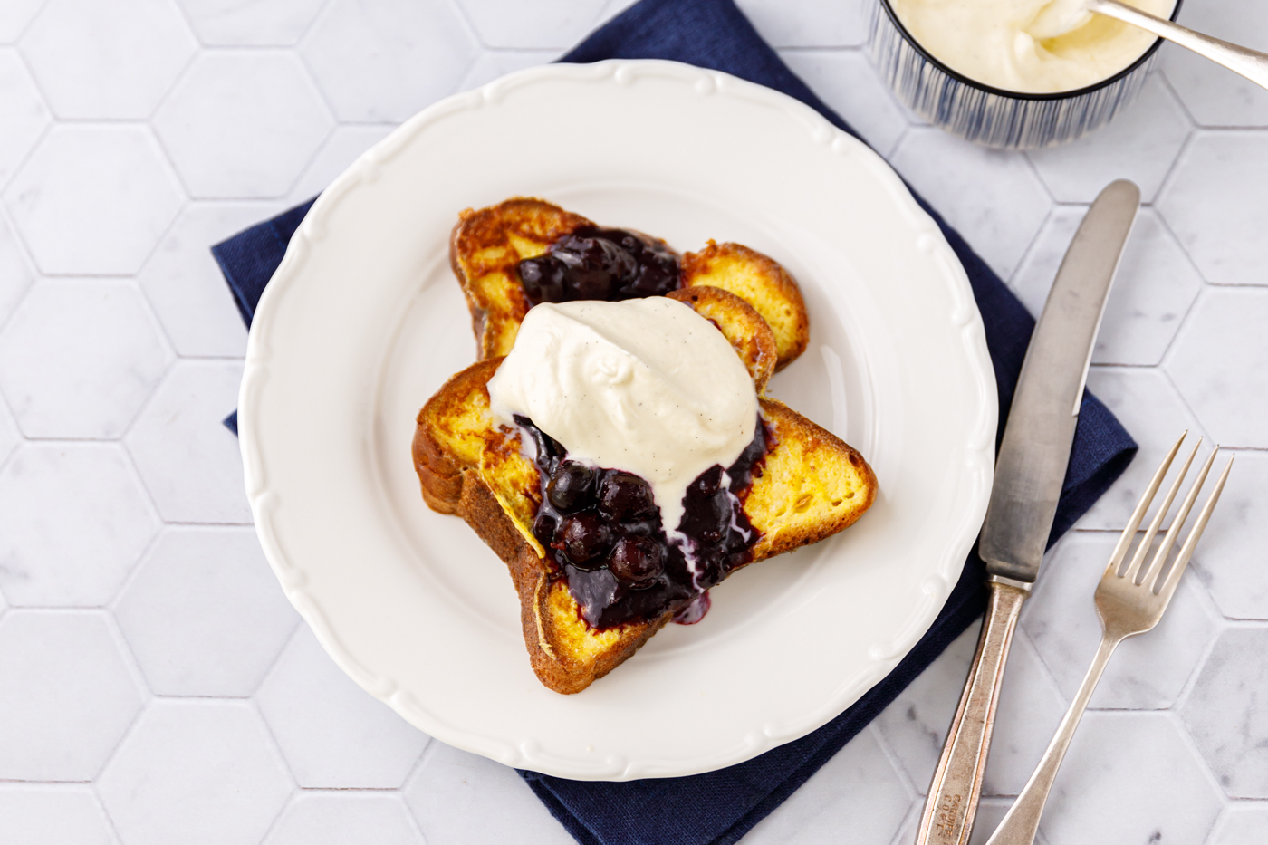 French Toast Blueberry Compote