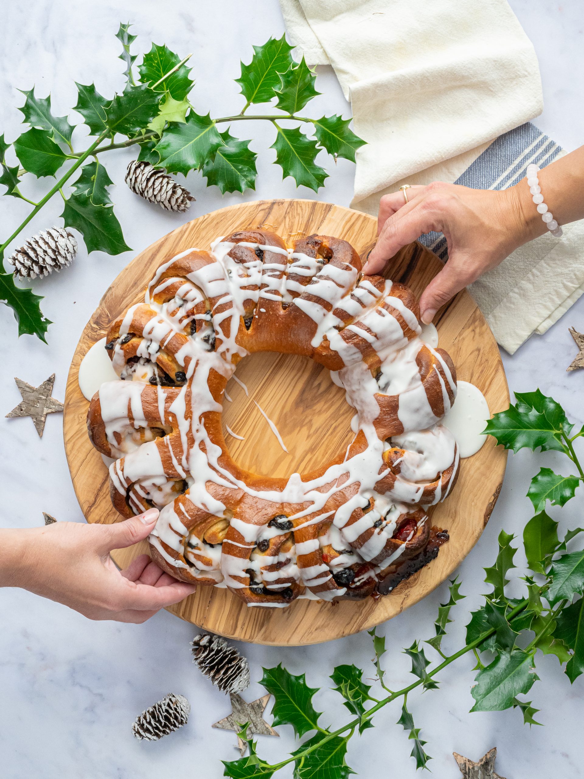 Chelsea Bun Festive wreath