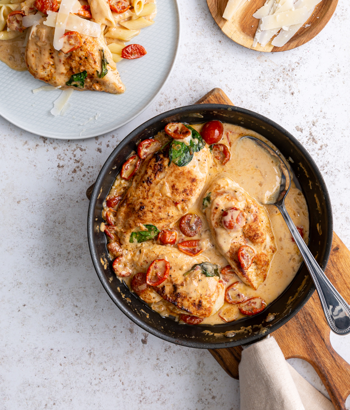 Sun-dried Tomato & Spinach Creamy Chicken