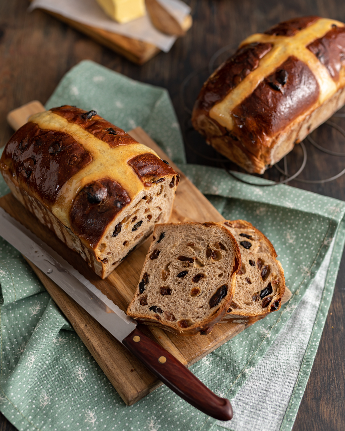 Hot Cross Bun Loaf