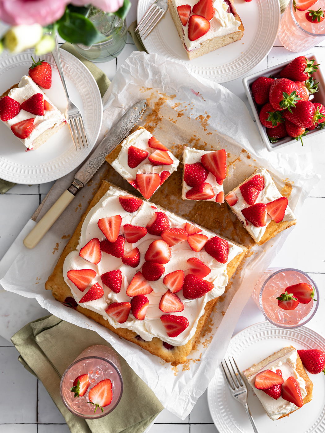 Strawberry Sheet Cake