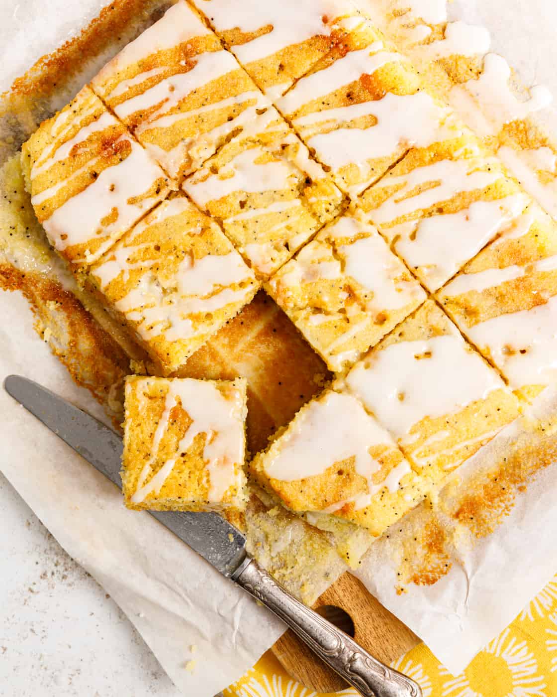 Lemon Lime Drizzle Traycake