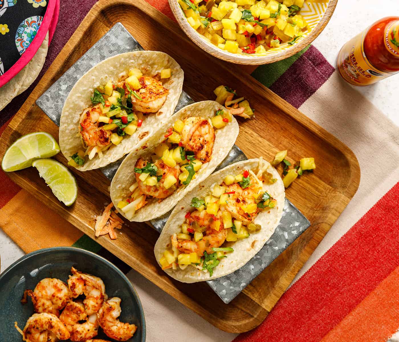 Prawn Tacos Pineapple Salsa