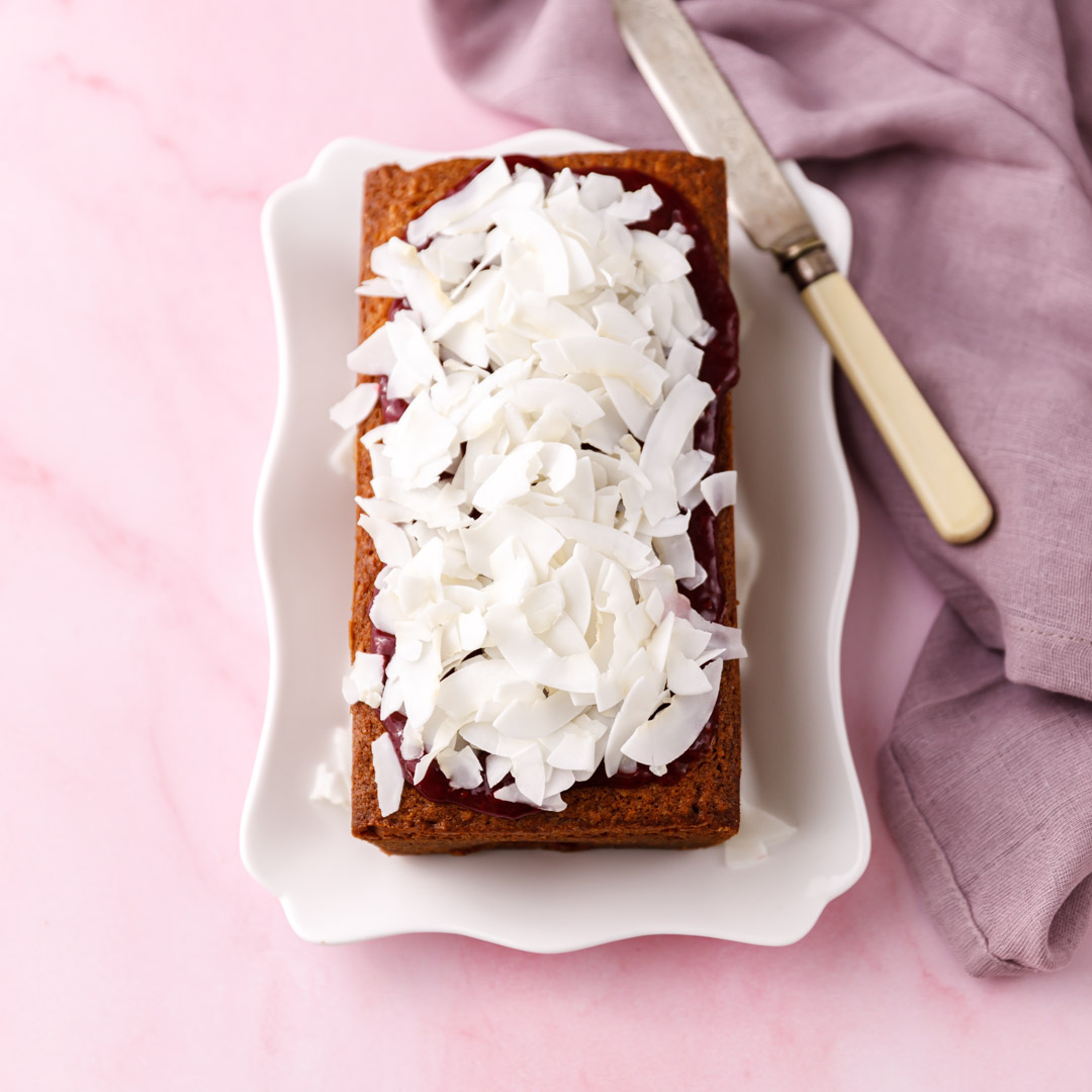 Coconut Raspberry Loaf