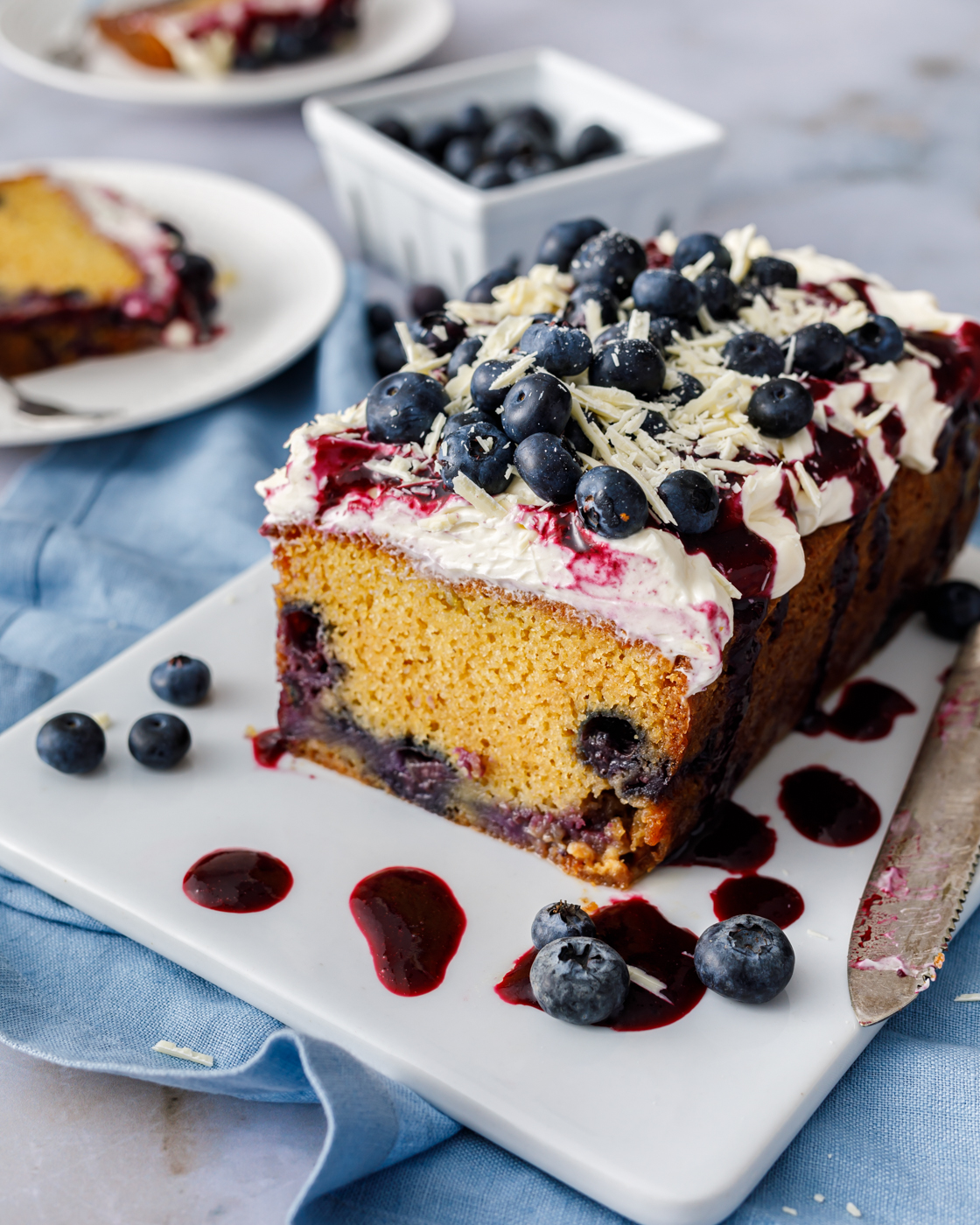 White Chocolate Blueberry Loaf