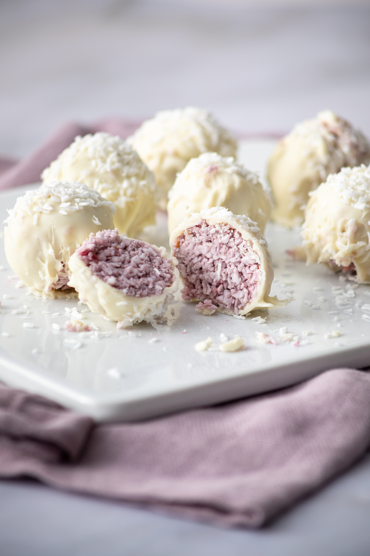 Raspberry Coconut Bites