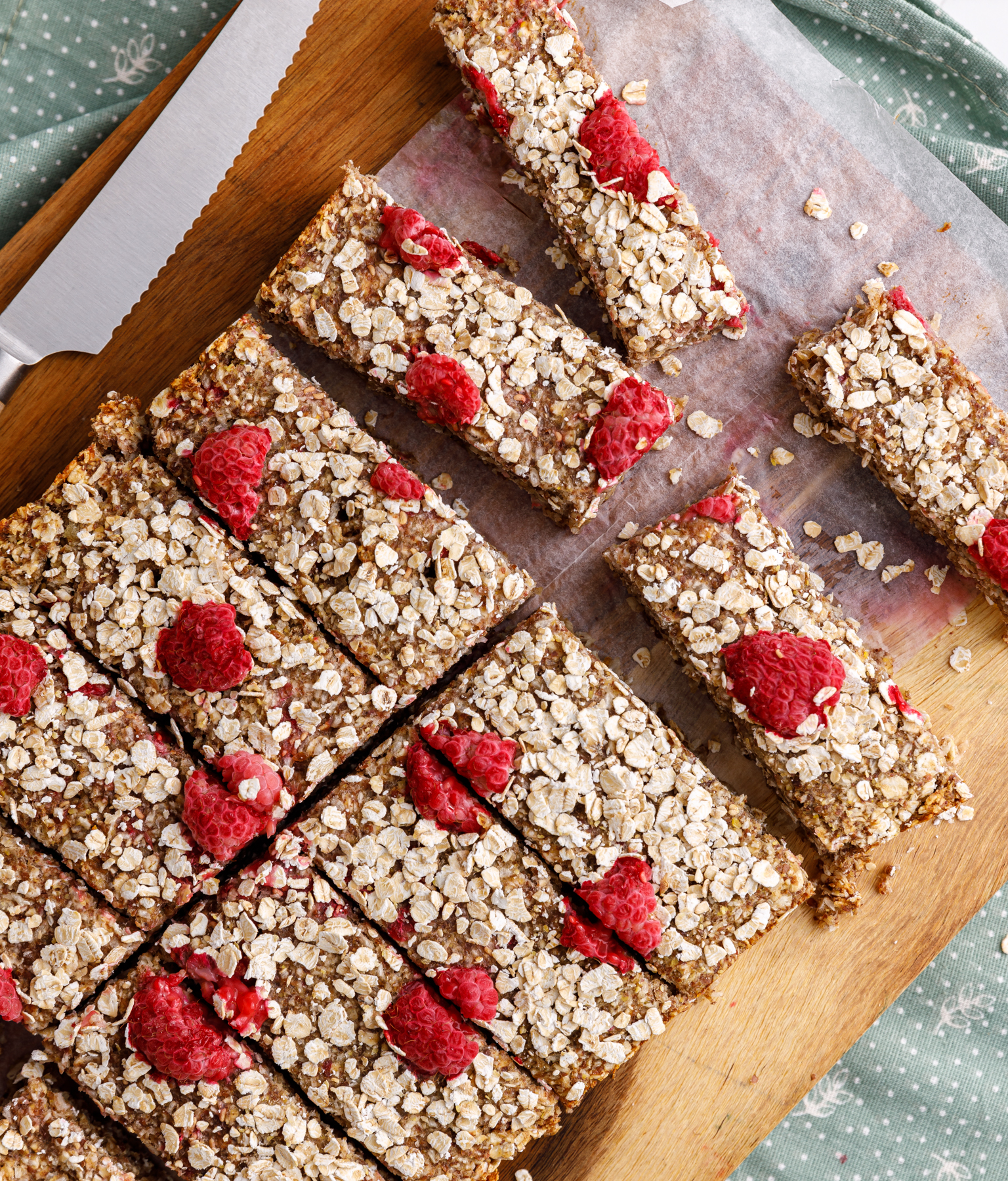 Raspberry Coconut Breakfast Bars