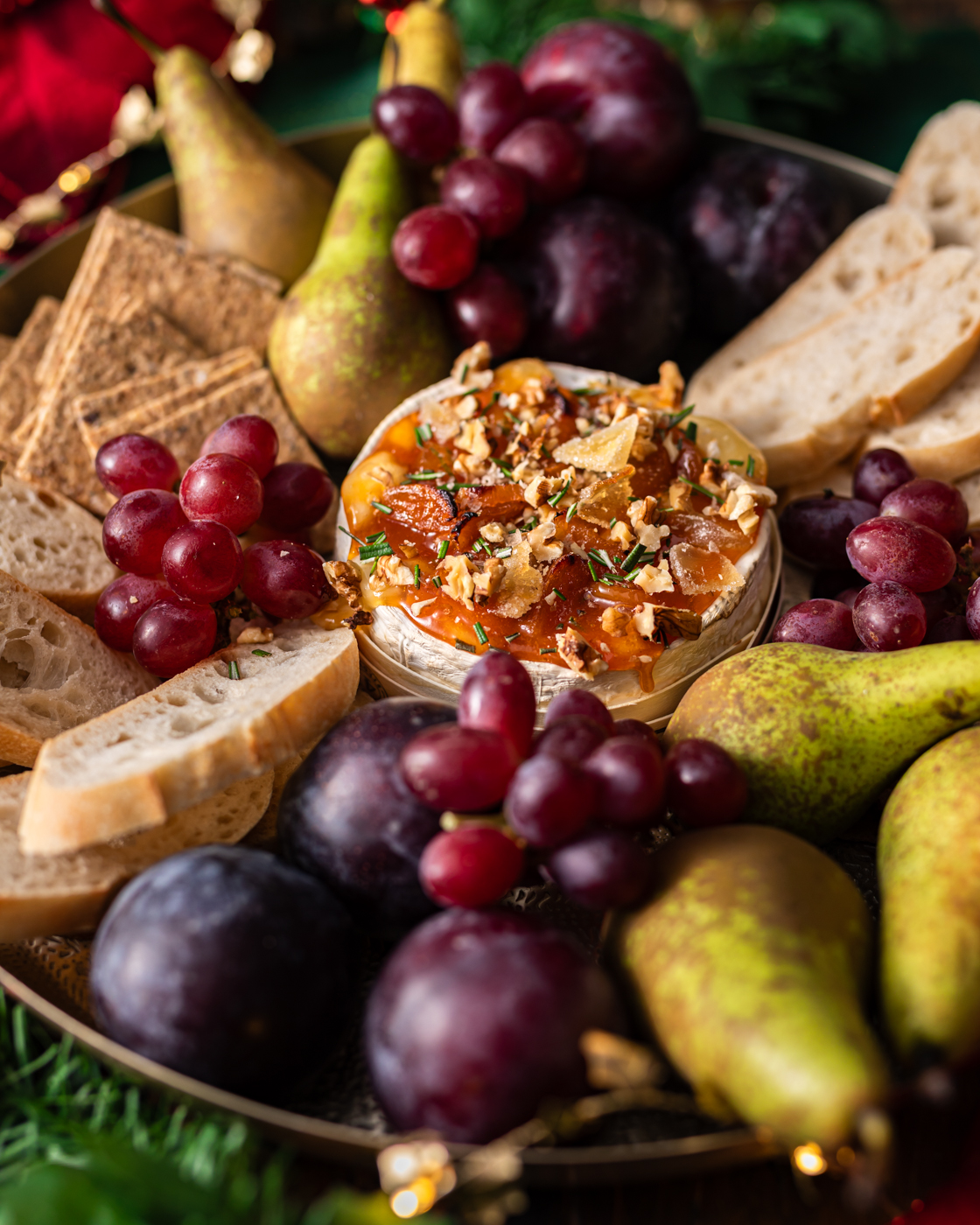 Baked Camembert Apricot Ginger