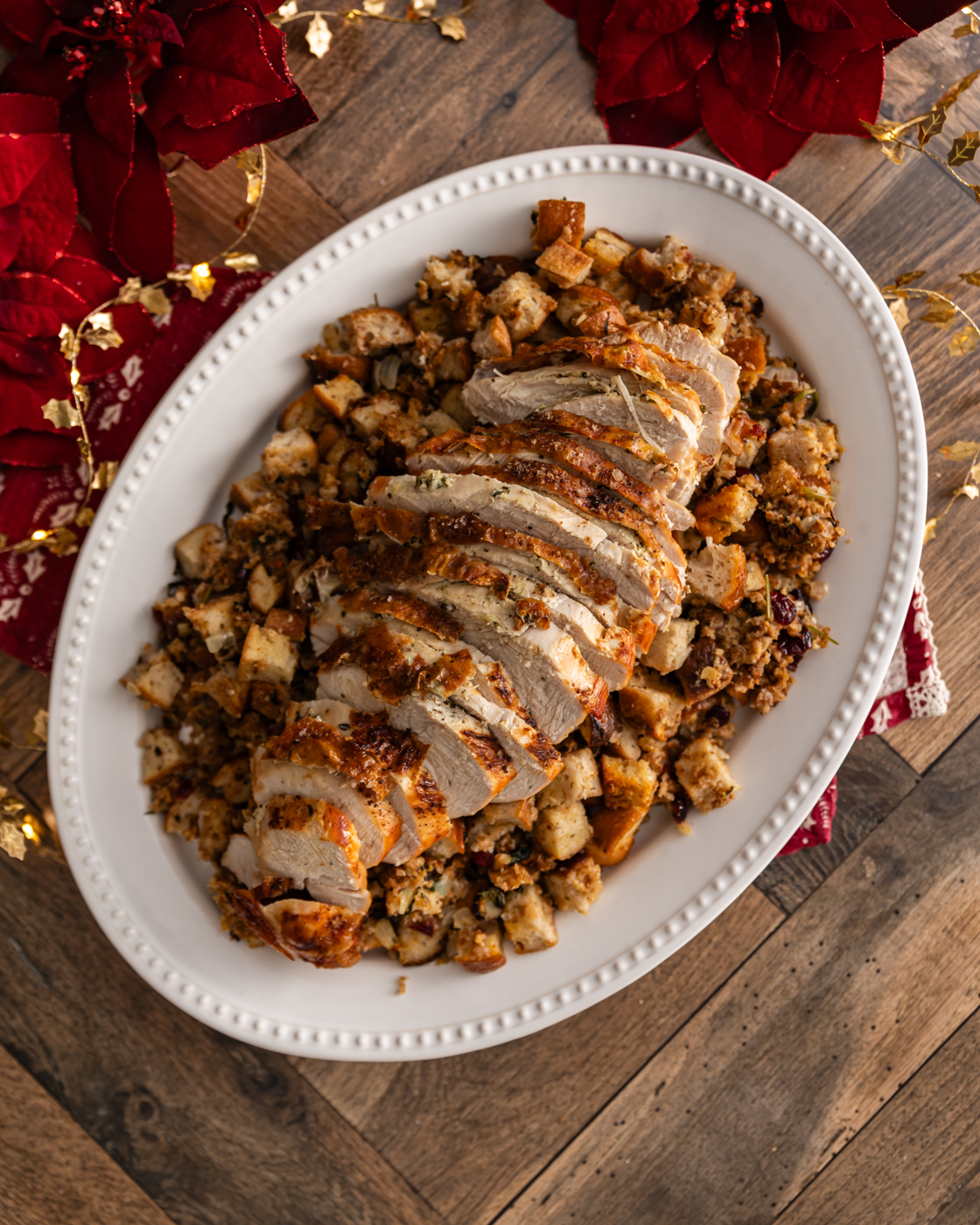 Roast Turkey Crown with Stuffing