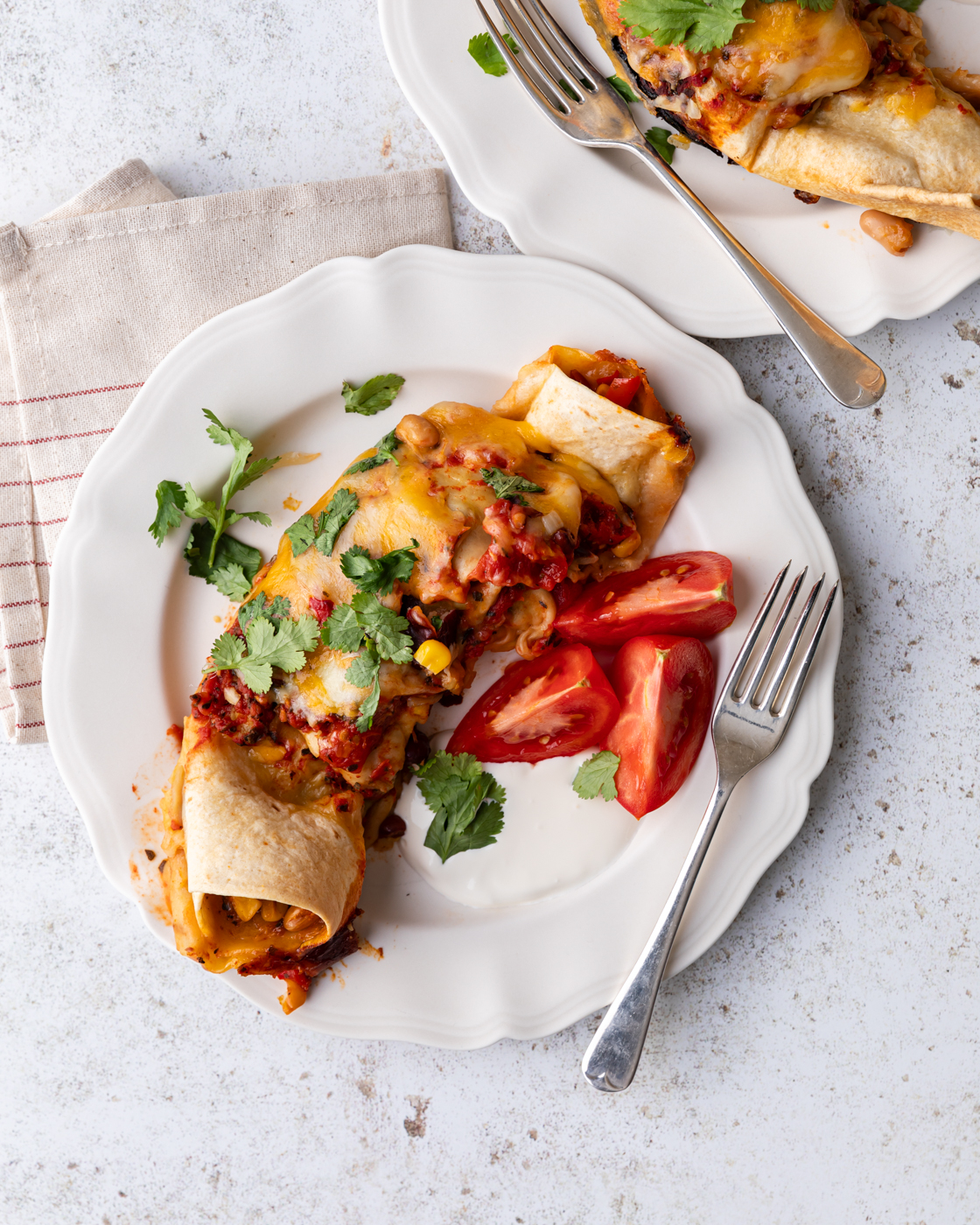 Slow Cooker Veggie Enchiladas