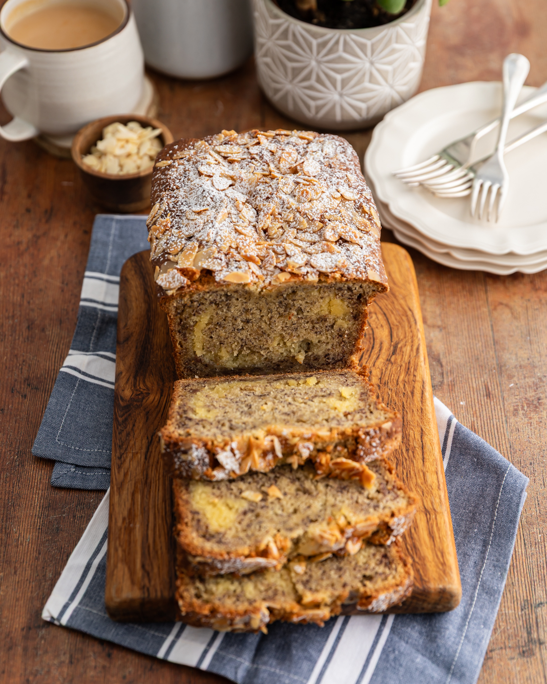 Almond Croissant Banana Bread