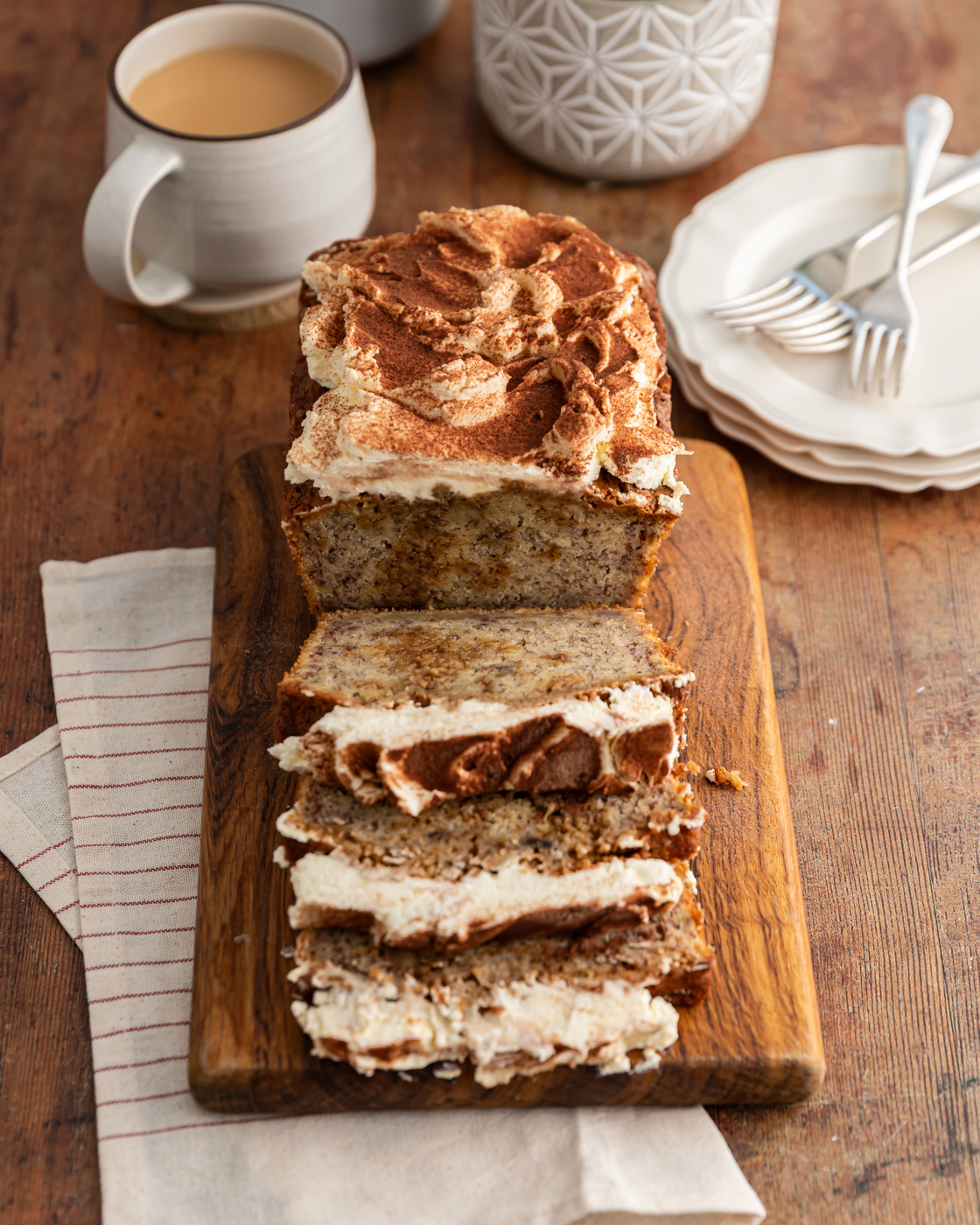 Tiramisu Banana Bread